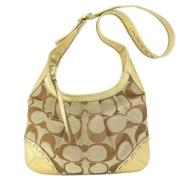 Coach Pre-owned Pre-owned Canvas axelremsvskor Brown, Dam