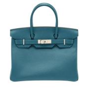 Hermès Vintage Pre-owned Laeder handvskor Blue, Dam