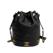 Chanel Vintage Pre-owned Laeder chanel-vskor Black, Dam