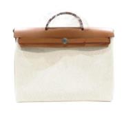 Hermès Vintage Pre-owned Tyg handvskor White, Dam