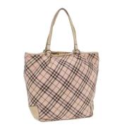 Burberry Vintage Pre-owned Nylon totevskor Beige, Dam