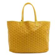 Goyard Vintage Pre-owned Tyg handvskor Yellow, Dam