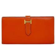 Hermès Vintage Pre-owned Laeder plnbcker Red, Dam