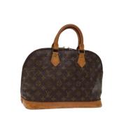 Louis Vuitton Vintage Pre-owned Canvas handvskor Brown, Dam