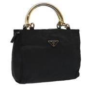 Prada Vintage Pre-owned Nylon handvskor Black, Dam