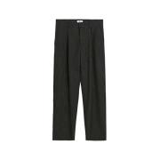 Soulland Vida Pinstripe Byxor med Veck Black, Herr