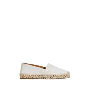 Chloé Vita Piia Flat Espadriller White, Dam