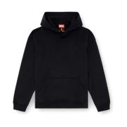 Diesel Hoodie med blekt logotyp (Svart) Black, Herr