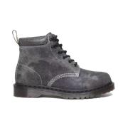 Dr. Martens Stonewashed Mocka Snörskor Gray, Herr