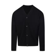 Emporio Armani Nero Cardigan för kvinnor Black, Herr