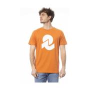 Invicta Orange Bomull Logo Print T-shirt Orange, Herr