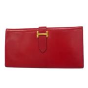 Hermès Vintage Pre-owned Laeder plnbcker Red, Dam