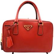 Prada Vintage Pre-owned Laeder prada-vskor Red, Dam