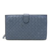 Bottega Veneta Vintage Pre-owned Laeder plnbcker Blue, Dam