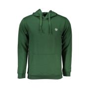 Sergio Tacchini Grön huvtröja med logobroderi Green, Herr