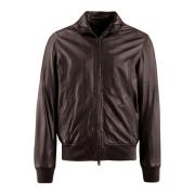 BomBoogie Leather Jackets Brown, Herr