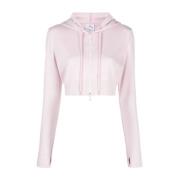 Courrèges Rosa Sweatshirt med Huva Pink, Dam