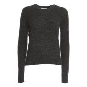 Isabel Marant Étoile Antracit Stickad Tröja Crew-Neck Pullover Aw24 Gr...