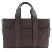 Hermès Vintage Pre-owned Canvas handvskor Brown, Dam