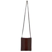 Hermès Vintage Pre-owned Canvas axelremsvskor Brown, Dam