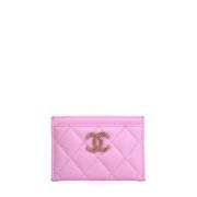 Chanel Vintage Pre-owned Laeder plnbcker Pink, Dam