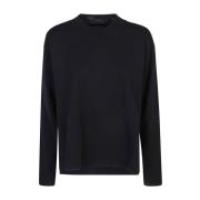 Roberto Collina Blå Merinoull Sweatshirt Aw24 Blue, Dam