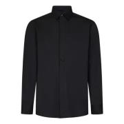 Low Brand Svart Skjorta Aw24 Stil Black, Herr