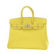 Hermès Vintage Pre-owned Laeder handvskor Yellow, Dam