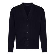 Low Brand Navy Blue Wool Cashmere Cardigan Blue, Herr