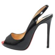 Christian Louboutin Pre-owned Pre-owned Laeder sandaler Black, Dam