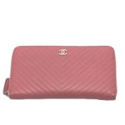 Chanel Vintage Pre-owned Laeder plnbcker Pink, Dam