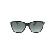 Gucci Vintage Pre-owned Plast solglasgon Black, Dam