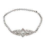 Alessandra Rich Kristall Choker Elegant Smycke Gray, Dam