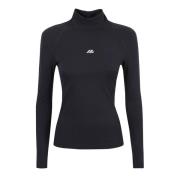 Balenciaga Åtsittande Turtleneck Sweaters Black, Dam