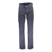 Gant Slim Blå Bomulls Jeans Byxa Blue, Dam