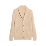 Fortela Flowing Lines Cardigan Beige, Herr