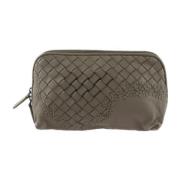 Bottega Veneta Vintage Pre-owned Laeder kuvertvskor Brown, Dam