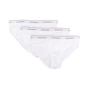 Dsquared2 Logo Trepack Bomullsbriefs - S White, Herr