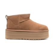 UGG Klassiska Ultra Mini Plattform Stövlar Brown, Dam