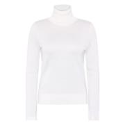 Emerson Renaldi Off White Merino Ull Turtle Neck Sweater White, Dam