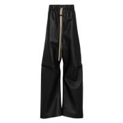 Fear Of God Svarta Wide-Leg Veckbyxor Black, Herr