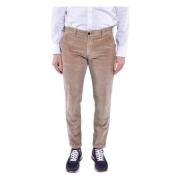 Re-Hash Slim Fit Chinos med Manschetter Beige, Herr