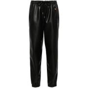 Stella McCartney Svarta Imitationsläderbyxor Black, Dam