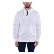 C.p. Company Diagonalt Höjd Fleece Huva Tröja White, Herr