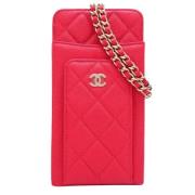 Chanel Vintage Pre-owned Laeder hem-och-kontorstillbehr Red, Dam