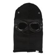 C.p. Company Fin Merino Goggle Balaclava Black, Herr