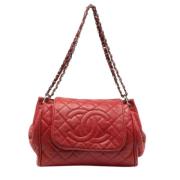 Chanel Vintage Pre-owned Tyg chanel-vskor Red, Dam