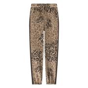 Twinset Leopardmönstrade Brun Byxor Brown, Dam