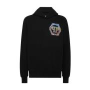 Philipp Plein Stiliga Sweatshirts och Hoodies Black, Herr