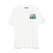 MC2 Saint Barth Vit Bomull T-shirt med Logotyptryck White, Herr